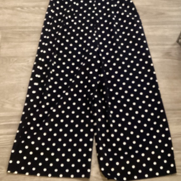 Calvin Klein Black and White Polka Dot Jumpsuit - Picture 8 of 8